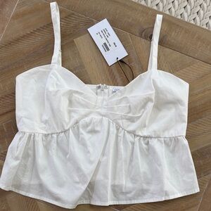 Meg Poplin Cropped Tank